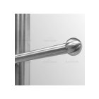 Rozsdamentes végzáró pálcához Anyag: Inox AISI 304, Felület kezelés: Szálcsiszolt, Korlátmező: d12, L: 18, D: 20, 