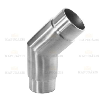 Összekötő könyök körszelvény kapaszkodóhoz Anyag: Inox AISI 304, Felület kezelés: Szálcsiszolt, Kapaszkodó: D42,4x2, H: 30, Phi: 42,4x2,0