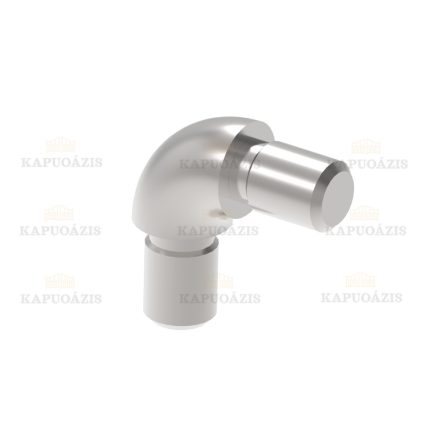 Rozsdamentes sarokidom pálcához Anyag: Inox AISI 304, Felület kezelés: Szálcsiszolt, Korlátmező: d16, Phi: 16x1,5, H: 11