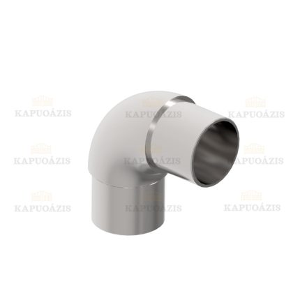 Rozsdamentes sarokidom kapaszkodóhoz Anyag: Inox AISI 304, Felület kezelés: Szálcsiszolt, Kapaszkodó: D42,4x2, H: 30, Phi: 42,4x2,0