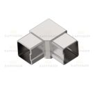 Összekötő könyök kapaszkodóhoz Anyag: Inox AISI 304, Felület kezelés: Szálcsiszolt, Korlátoszlop: 40x40x2, Kapaszkodó: 40x40x2