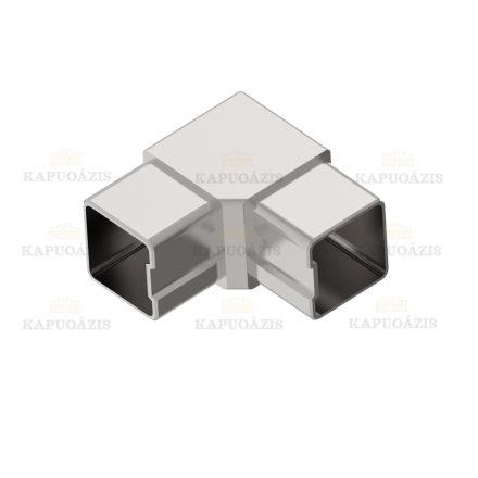 Összekötő könyök kapaszkodóhoz Anyag: Inox AISI 304, Felület kezelés: Szálcsiszolt, Korlátoszlop: 40x40x2, Kapaszkodó: 40x40x2