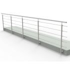 Rozsdamentes pálcás korlát 6000 x 1000 mm