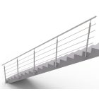 Rozsdamentes pálcás lépcsőkorlát 6000 x 900 mm