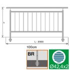 Vertikális pálcás korlát szett 2000 x 1000 mm