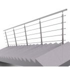 Rozsdamentes pálcás lépcsőkorlát 6000 x 1000 mm