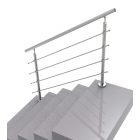Rozsdamentes pálcás lépcsőkorlát POLÍROZOTT 1500 x 900 mm