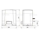 ROLLKIT elektromos úszó/tolókapuhoz do 800kg