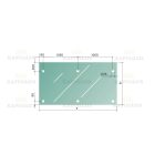 Anyag: Inox AISI 316, Felület kezelés: Szálcsiszolt, : üveg, Glass t: 12,76