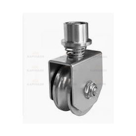 Forgatható kerék rugóval - U, D80 Íves tolókapukhoz